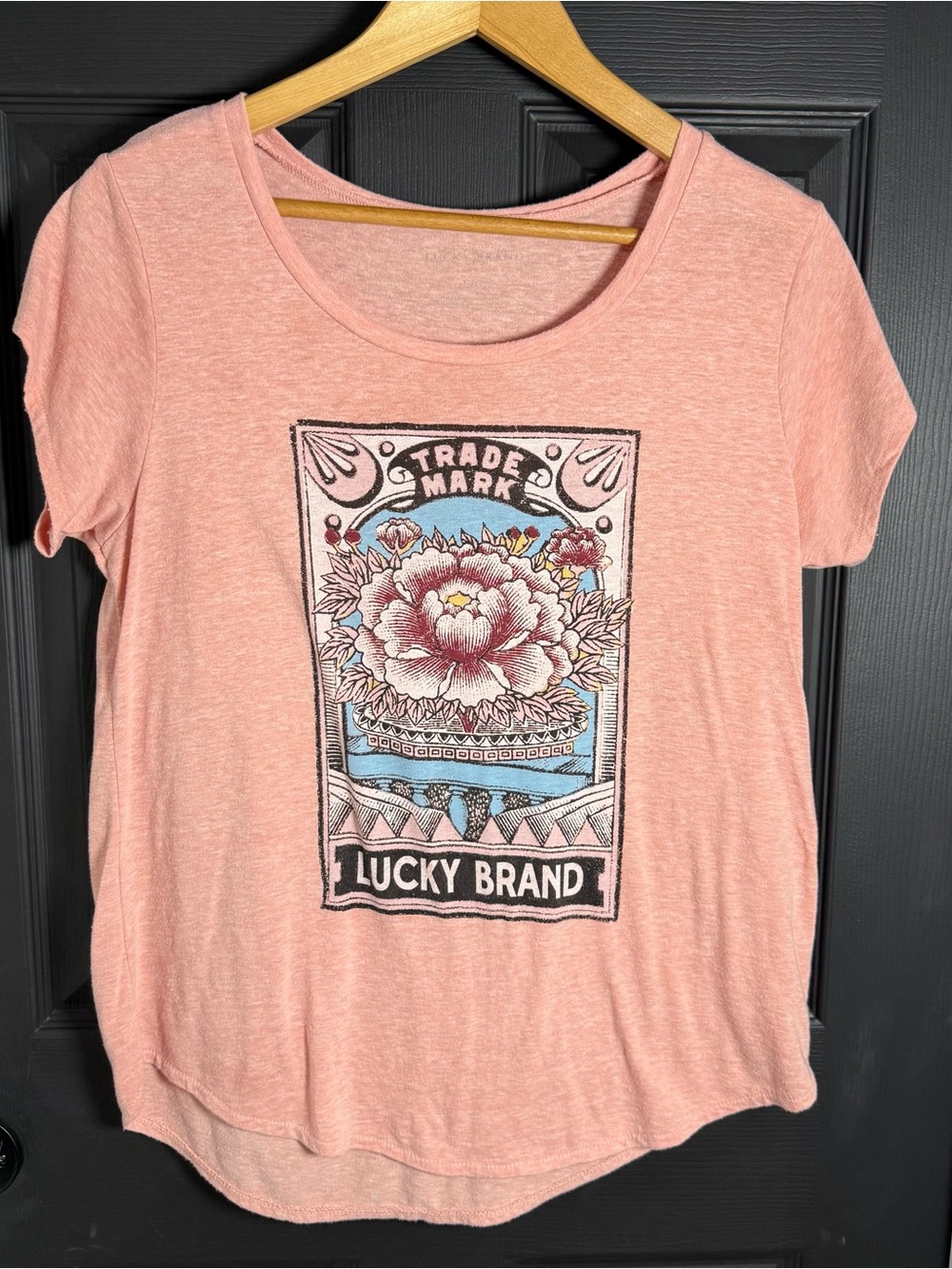 Lucky Brand Pink Graphic Short Sleeve Tee - Picture 2 of 8
